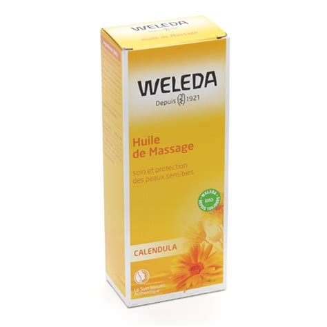 Weleda Huile De Massage Au Calendula Bio Peaux Sensibles