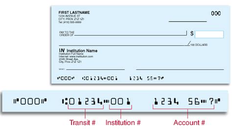 Canadian Bank Account Number Format