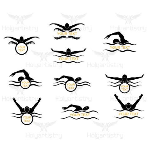 Nataci N Svg Swimmer Cutting File For Cricut Swim Vector Etsy M Xico