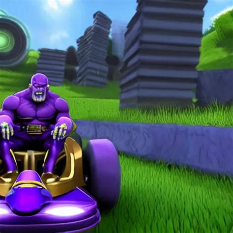 Thanos Is A Character In Kart Tour Game Screenshot Stable Diffusion