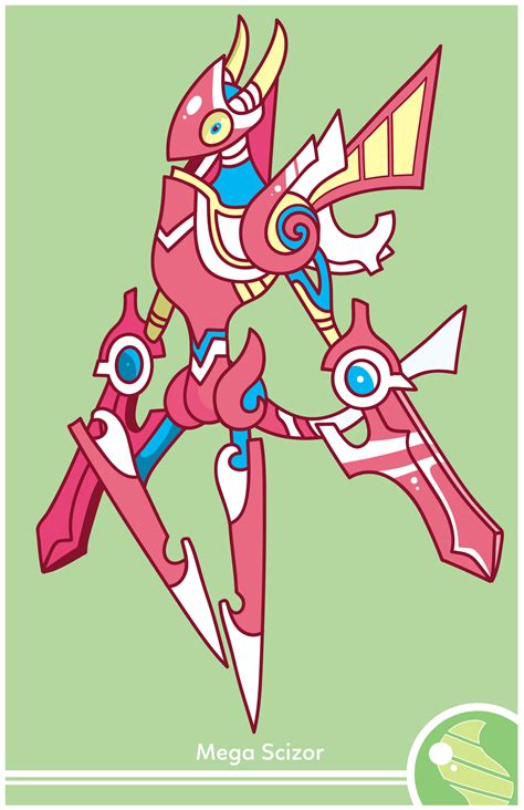 Cosmopoliturtle | Pokemon #212 Mega Evolution Redesign - Mega Scizor...