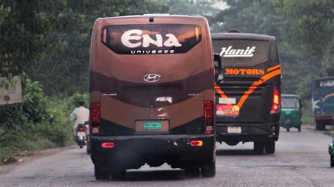 Ena Hyundai Vs Unique Vs Hanif Bd Bus Race Sahedena Dhaka Sylhet