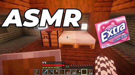 Minecraft ASMR By The Fire Relaxing Survival With Keyboard Sounds