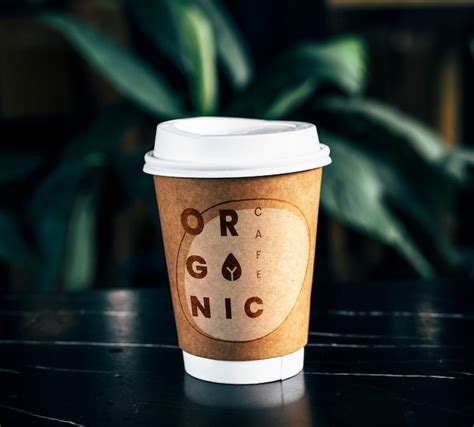 Premium Psd Disposable Coffee Paper Cup Mockup Design