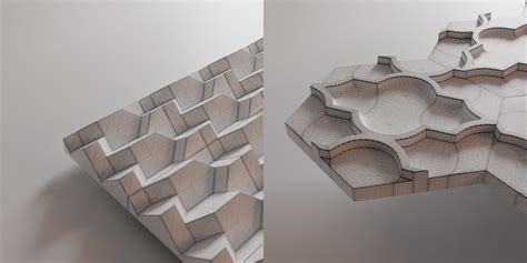 Wall Panels Geometry Nodes Based Hexagonal And Quadruple Model