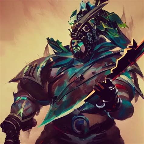 Krea A Beautiful Painting Of Kunkka By Yoji Shinkawa Dota Strong