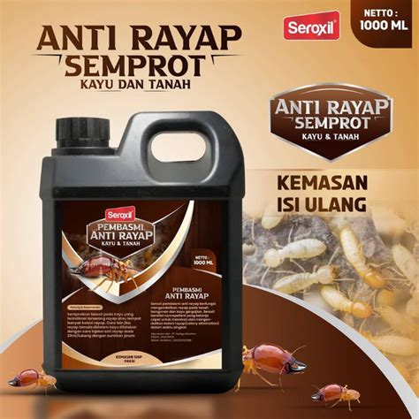 Jual Obat Pembasmi Anti Rayap Kayu Dan Tanah Siap Pakai Ml