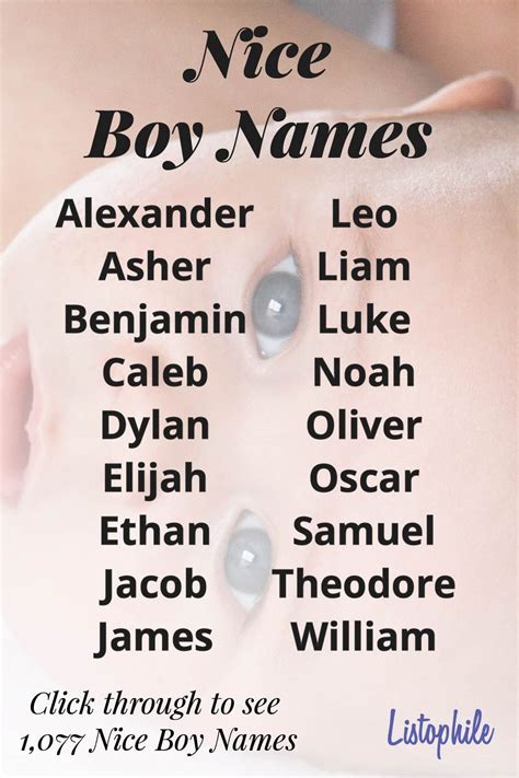 1 077 Aesthetic Boy Names Artofit