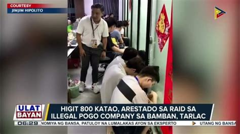 Ulat Bayan Ptv Higit 800 Katao Arestado Sa Raid Sa Illegal Pogo