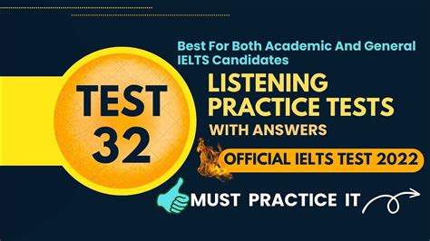 IELTS LISTENING PRACTICE TEST WITH ANSWERS TEST 32 LISTENING IELTS