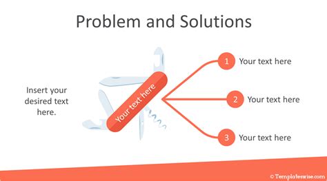 Problem And Solutions Powerpoint Template