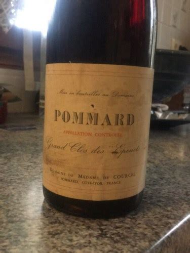 Domaine De Madame Bernard De Courcel Pommard Grand Clos Des Epenots