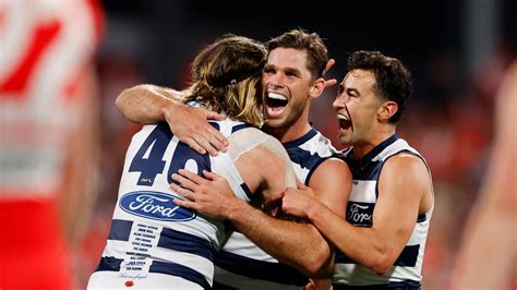 AFL News 2023 Geelong Cats Defeat Sydney Swans Scores Video Ladder