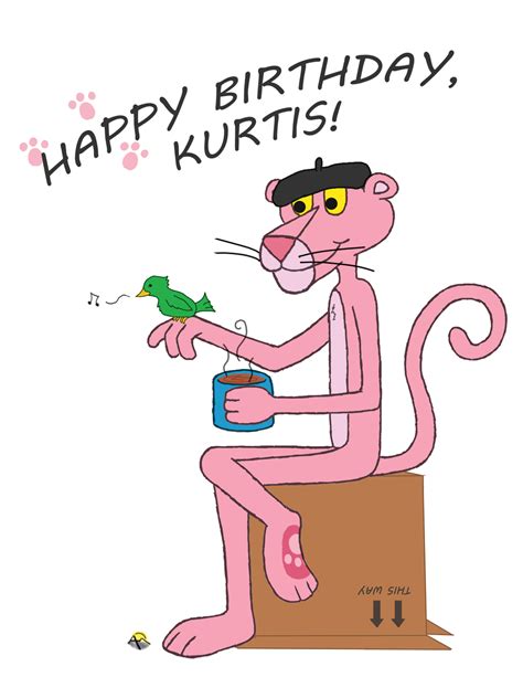 Pink Panther Birthday Card By Crickett77 On Deviantart