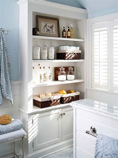 How To Cover Open Shelves In Bathroom Everything Bathroom