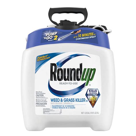 Roundup Ready To Use Weed And Grass Killer III With Pump N Go Sprayer