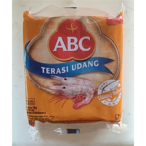 Jual TERASI UDANG ABC PER PACK ISI 20 SACHET Shopee Indonesia