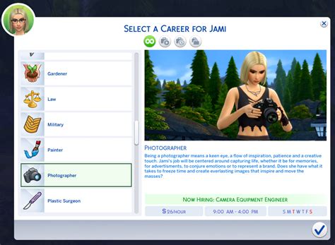 Sims 4 Semi Active Photographer Career Marlynsims On Patreon Los