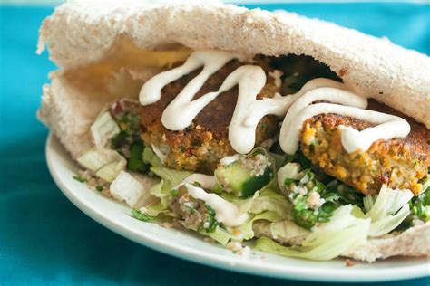 Enjoy A Tasty Lebanese Falafel Wrap Today Middle Eastern Recipes