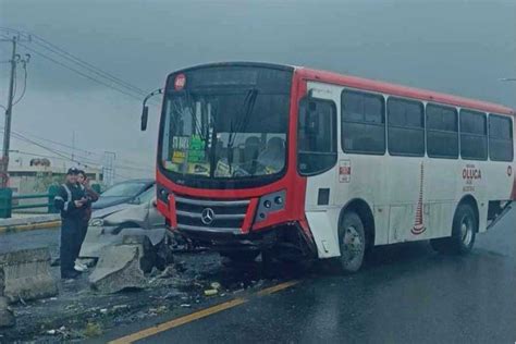 Autob S De Pasajeros Provoca Accidente En Paseo Tollocan