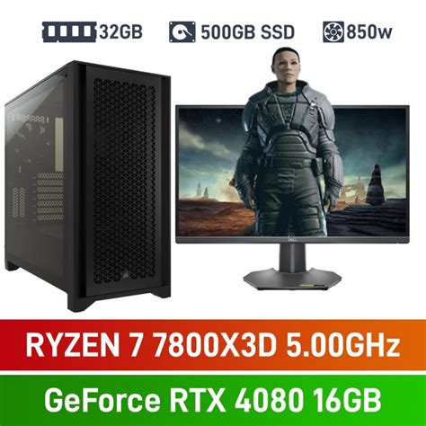 Amd Ryzen 7 7800x3d Geforce Rtx 4080 32gb Ddr5 6000 500gb Nvme