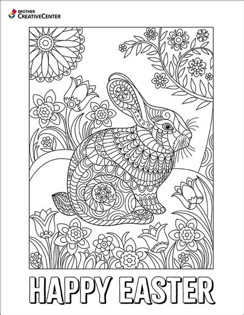 Free Printable Happy Easter Coloring Creative Center