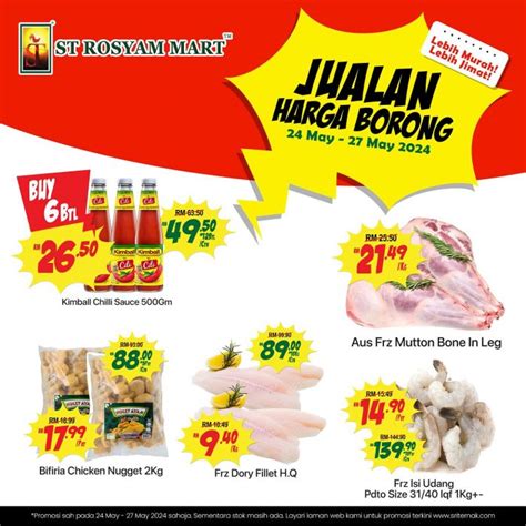 St Rosyam Mart Promotion Jualan Harga Borong From May