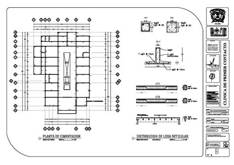 Plano Cimentacion Ejemplos De Planos Planos De Cimentacion Cimentacion
