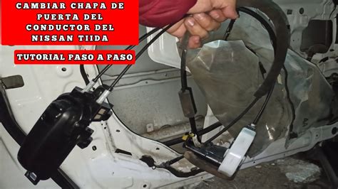 Cómo cambiar CHAPA DE PUERTA DEL CONDUCTOR del Nissan Tiida YouTube