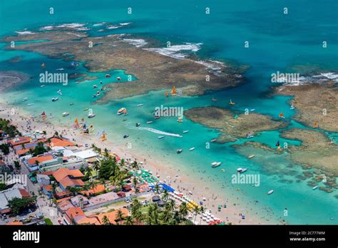 Porto De Galinhas Beach Ipojuca Near Recife Pernambuco Brazil Stock