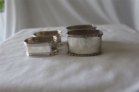 Four Napkin Rings Silver And Marked Catawiki