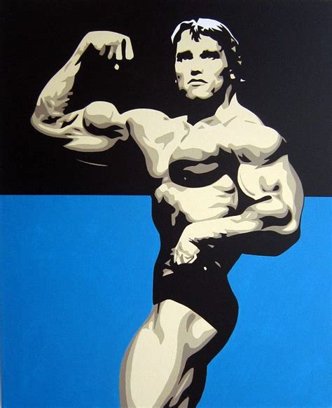 Arnold Schwarzenegger Cuadro Realizado A Mano Por Domingo Vera Pop Art