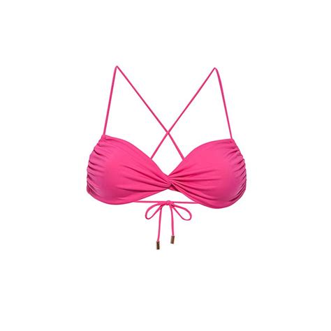 Roze Twist Bandeau Bikini Top Kamari Swim Wolf Badger