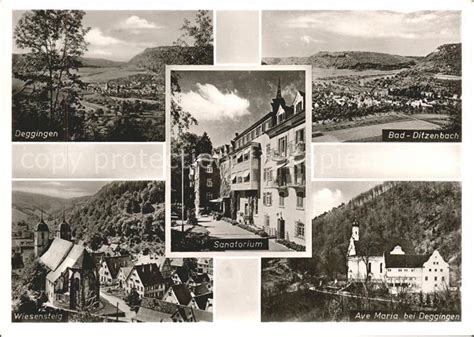 Deggingen Ortsblick Ditzenbach Wiesensteig Sanatorium Ave Maria Kloster