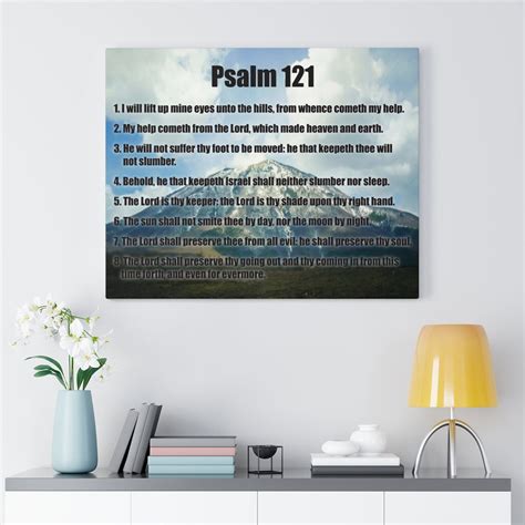 Trinx God Watches Over You Psalm 121 Christian Wall Art Print Ready To