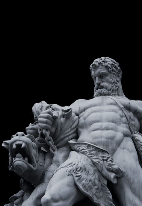 Hercules Cerberus Statue