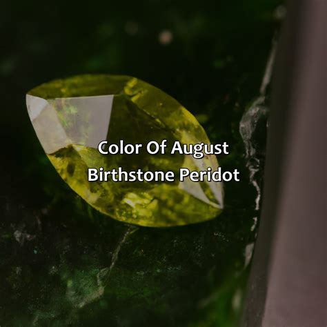 What Color Is August Birthstone - colorscombo.com