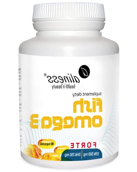 Aliness Fish Omega 3 FORTE 500 mg 250 mg EPA DHA Serce Mózg Wzrok