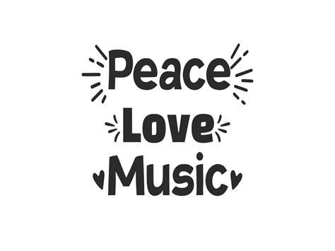 Peace Love Music Graphic By Designscape Arts · Creative Fabrica