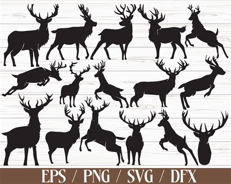 Hirsch Svg Bundle Reh Svg Natur Svg Berge Svg Tiere Svg Etsy De