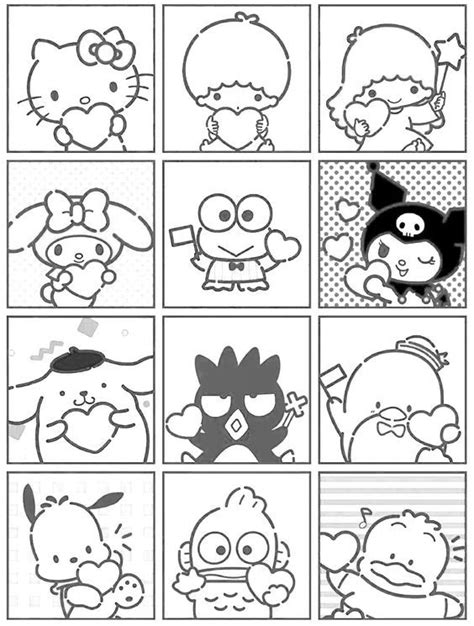 Sanrio Character Coloring Pages Coloringpages Coloring Page