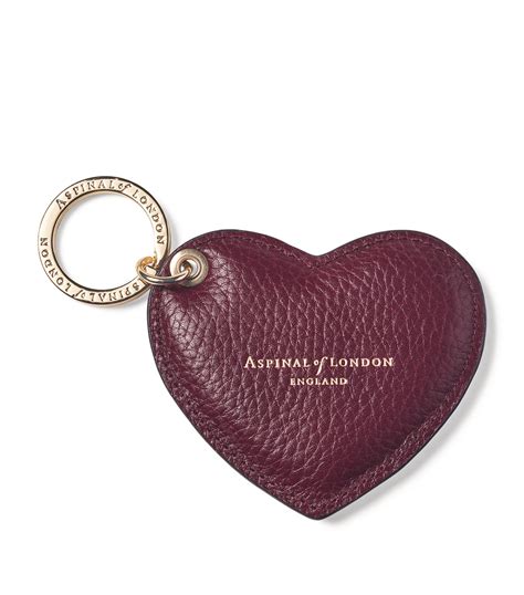 Aspinal Of London Leather Heart Keyring Harrods Us