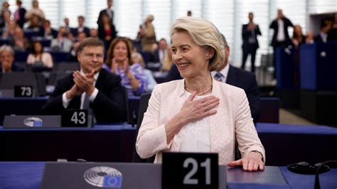 Ursula von der Leyen als EU Kommissionspräsidentin wiedergewählt