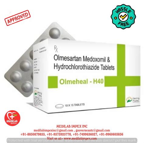 Olmesartan And Hydrochlorothiazide Tablet At Rs Stripe In Nagpur