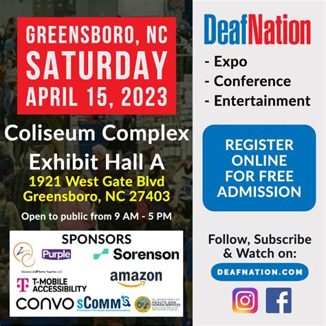 Deafnation On Twitter Mark Your Calendars For The Greensboro