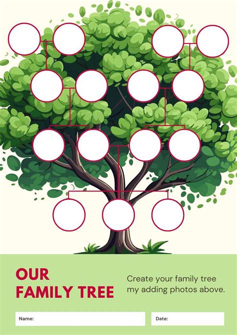 My Family Tree Worksheet. Free Worksheet Template — SlidesCarnival