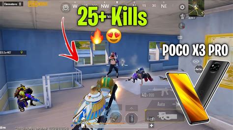 Best Aggressive Gameplay With 25 Kills Poco X3 Pro HD FPS Pubg