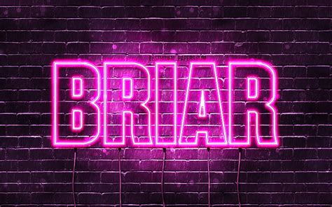 Briar With Names Female Names Briar Name Purple Neon Lights