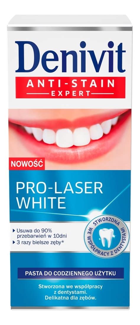 DENIVIT ANTI STAIN EXPERT Pasta Do zębów Pro Laser White Wizaż24