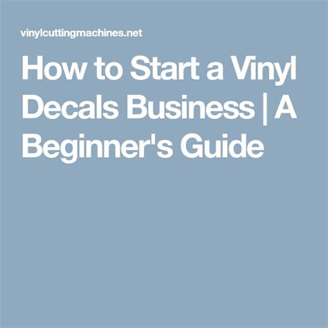 How To Start A Vinyl Business Stickers Decals More Vinyl Vinyl